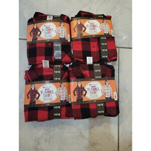 Member's Mark Girl's Flannel Shirts Bulk Wholesale 8 Shirts Size 14/16 XL